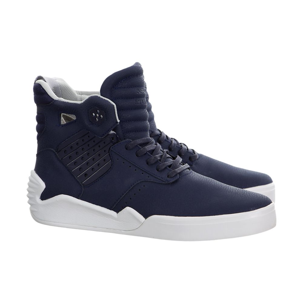 Supra SkyTop IV Navy Shoes - Supra High Top Shoes Mens Factory Outlet ...