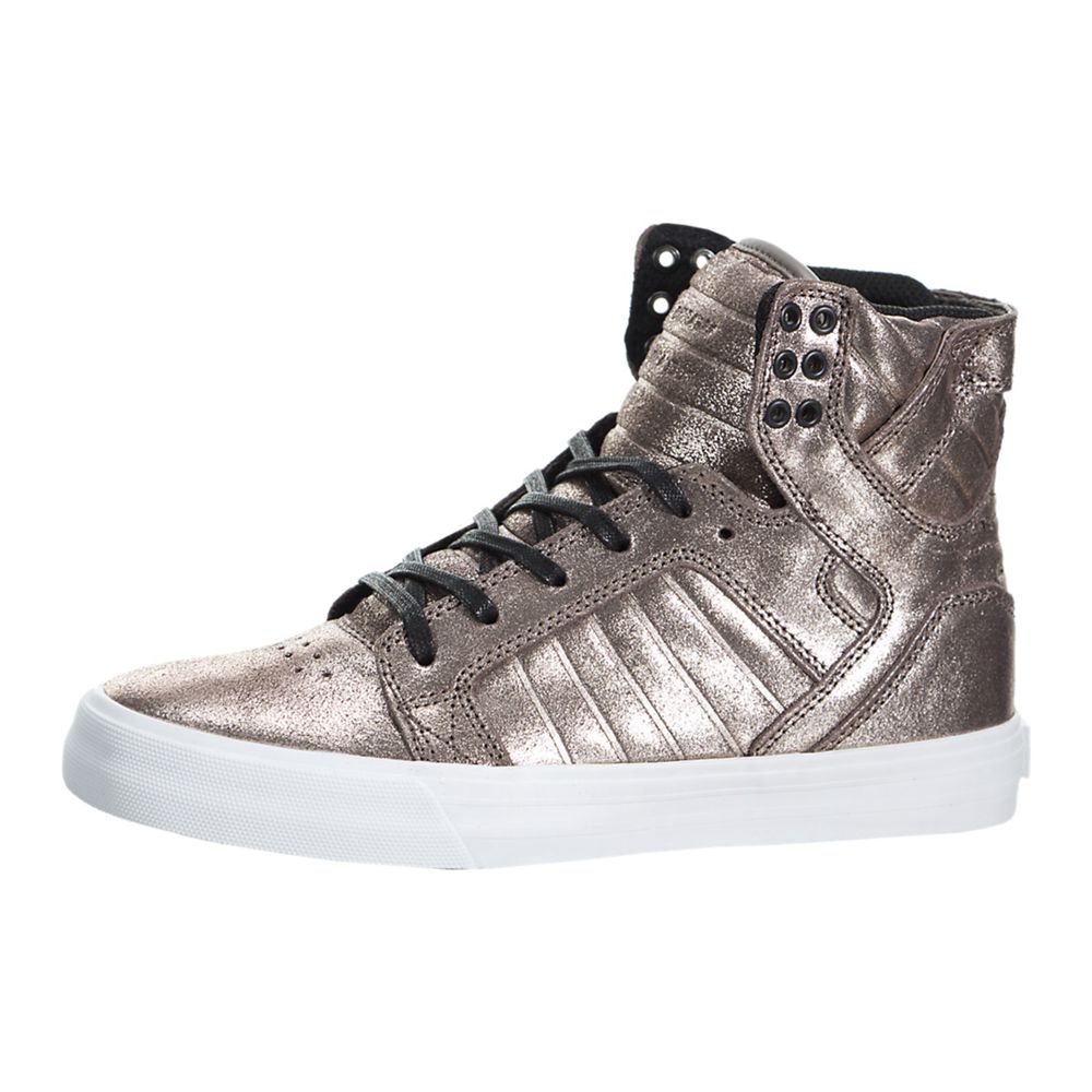 Supra SkyTop Rose Gold Shoes - Supra High Top Shoes Womens Online Canada