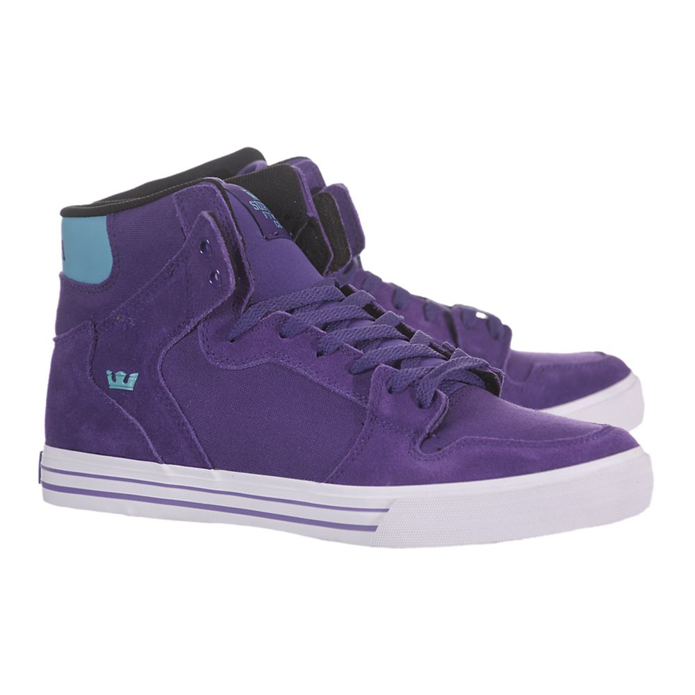 Supra Vaider Purple Shoes - Supra High Top Shoes Womens Cheap Canada